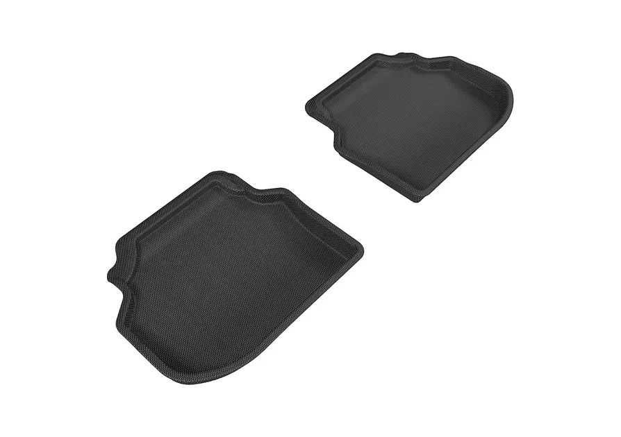 3D MAXpider Kagu 2nd Row Floormats For 11-14 BMW 5 Series F10 - Black